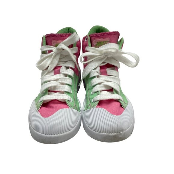 Nike Outbreak High Top Sneakers Pink & Green Retro Canvas Women's size 7.5 - Picture 5 of 10